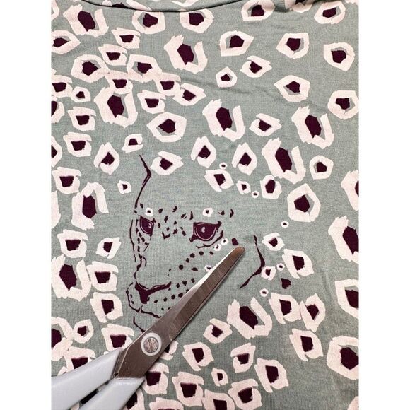 Escada Sport Women's Leopard Print Crewneck T-shirt Medium - Picture 5 of 6